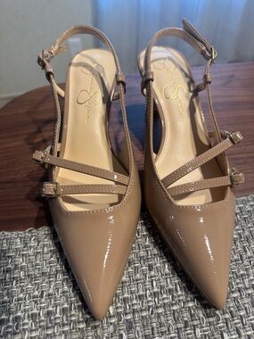 Jessica Simpson kitten heels like NEW!!